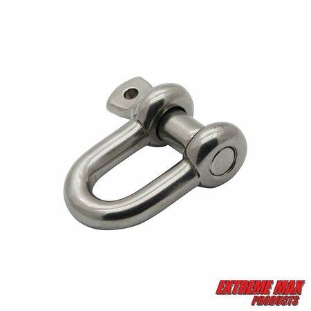 Extreme Max Extreme Max 3006.8261.4 BoatTector Stainless Steel Chain Shackle - 1/4", 4-Pack 3006.8261.4